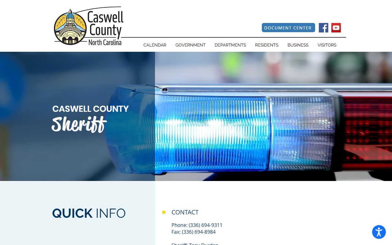 Caswell County arrest records and court charges sheriff page