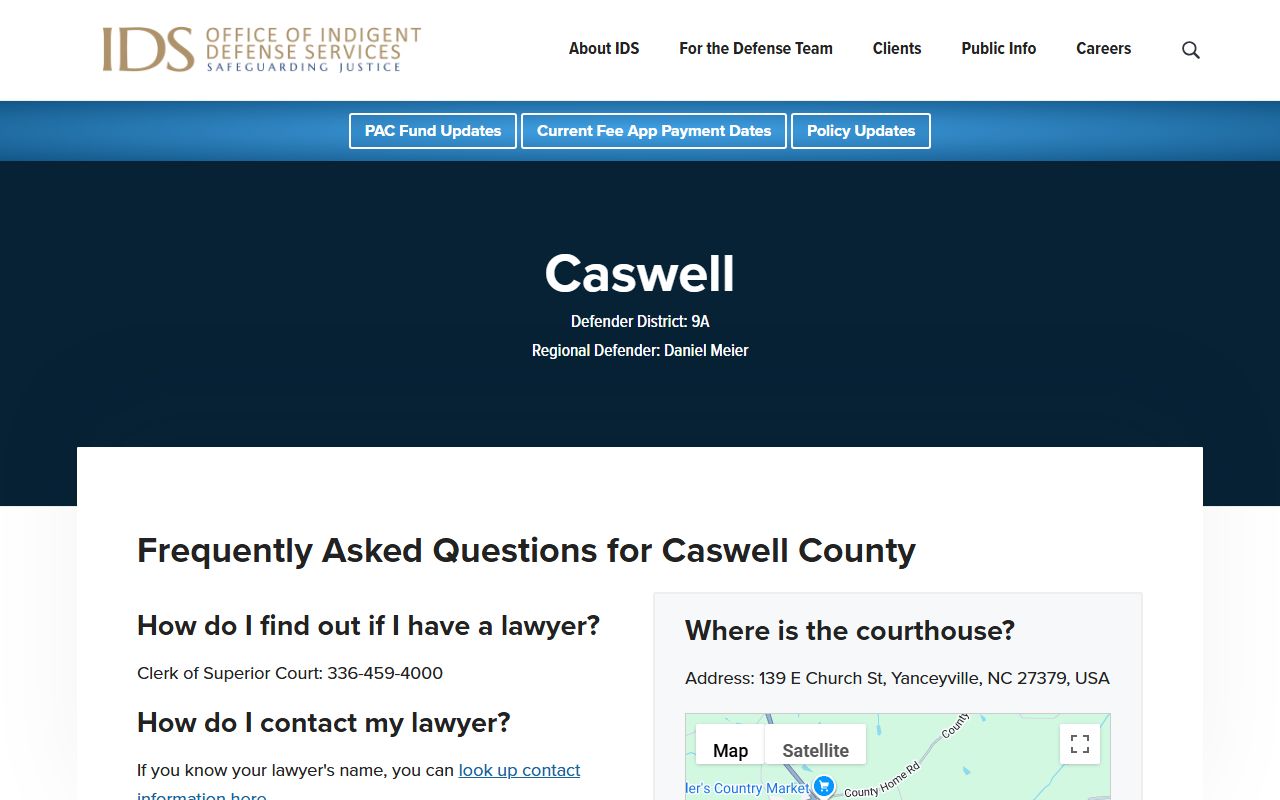 Caswell County arrest records and court charges NC IDS Caswell County page