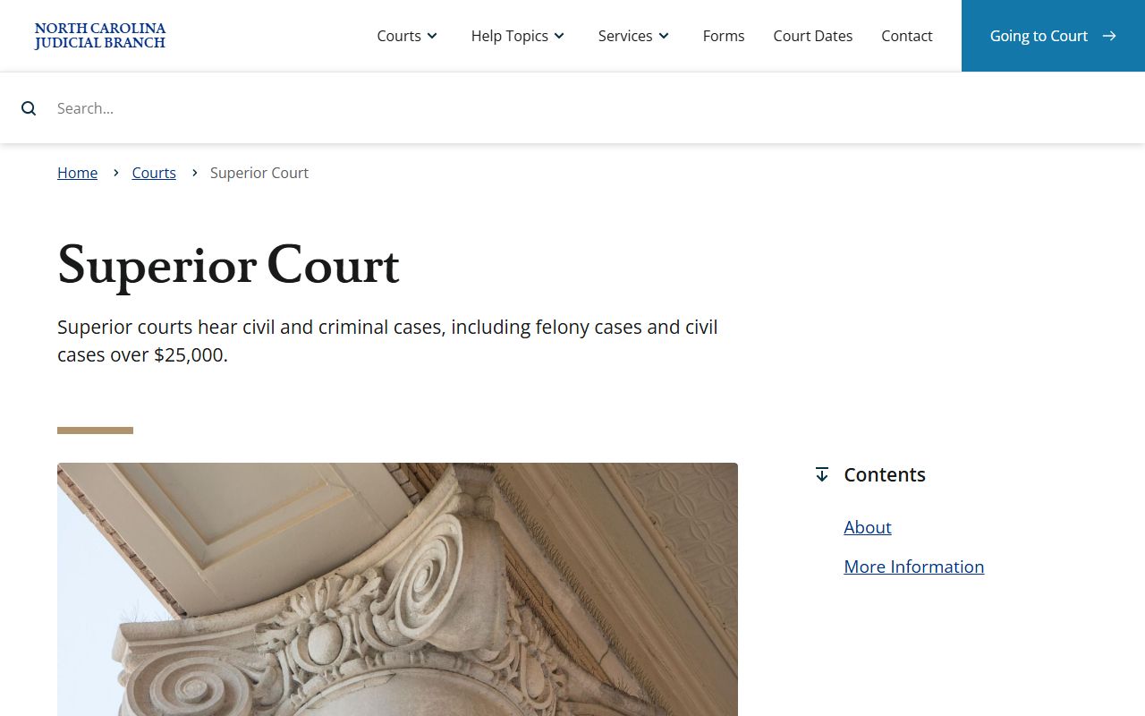 Caswell County court dockets North Carolina Superior Court overview