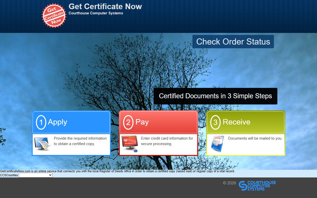 Caswell County marriage records online vital records application
