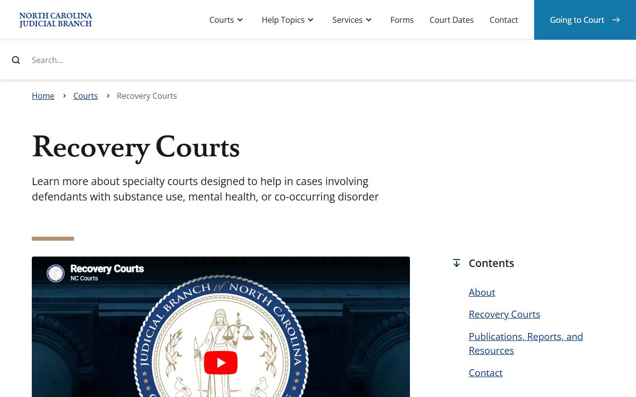 Caswell County traffic court records recovery courts source